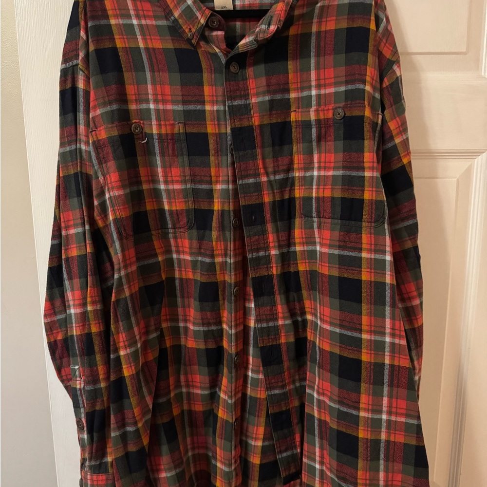 Duluth Trading Co Men's Multicolor Plaid Button Down Shirt